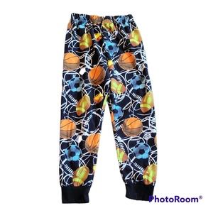 Komar Kids Sports Football Fleece Pajama Pants Boys Size Large 10/12 (sc)